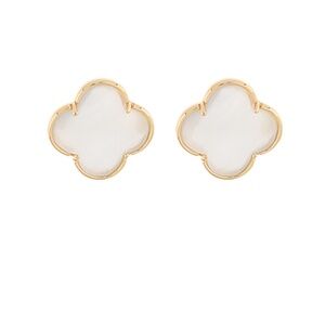 Cats Eye Clover Earrings